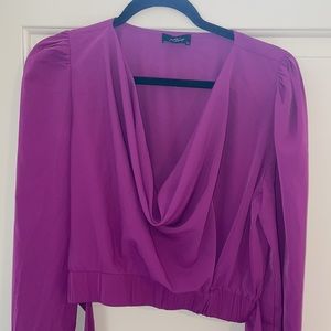 Purple wrap Top